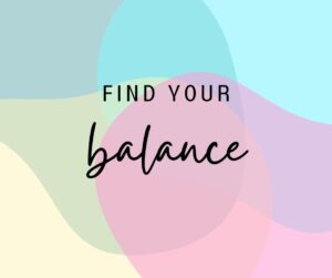 Colorful Animated Find Your Balance Motivational Quote Facebook Post